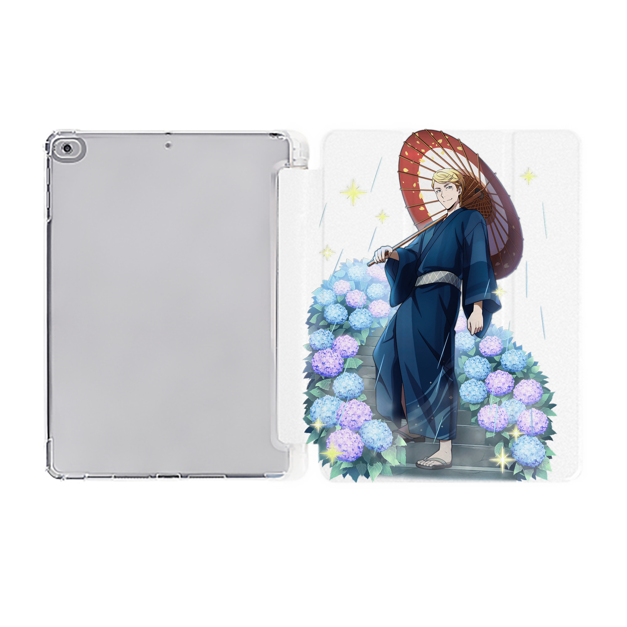 （画像用） 文豪ストレイドッグス Bungo Stray Dogs IPad ケース ペン収納付き 三つ折りスタンド PUレザー×シリコン 対応機種9.5/10.5/10.9インチ